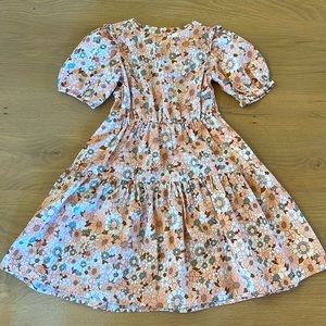Beautiful Cotton Floral Dress  with Puff Sleeves